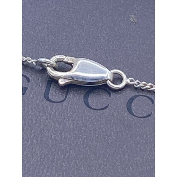 Authentic Gucci Sterling Silver Cross Pendant Necklace - Picture 7 of 9